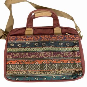 Kinmac Laptop Shoulder Messenger Bag Multicolored Boho Floral